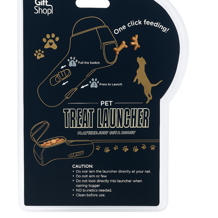 Pet Treat Launcher – Handheld Snack Dispenser & Interactive Toy for Dogs | Alessa Store