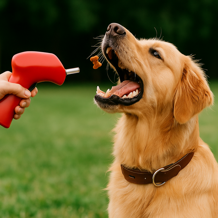 Pet Treat Launcher – Handheld Snack Dispenser & Interactive Toy for Dogs | Alessa Store