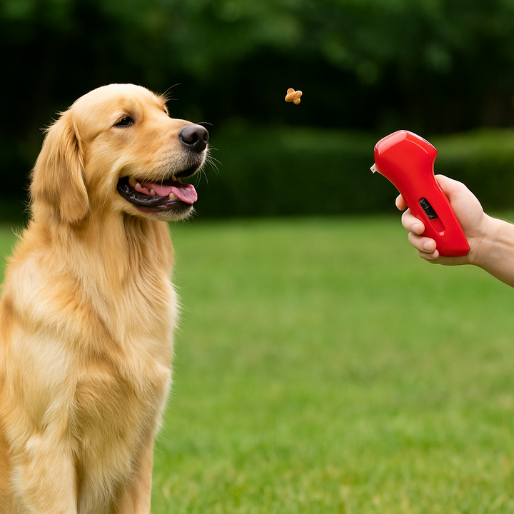 Pet Treat Launcher – Handheld Snack Dispenser & Interactive Toy for Dogs | Alessa Store