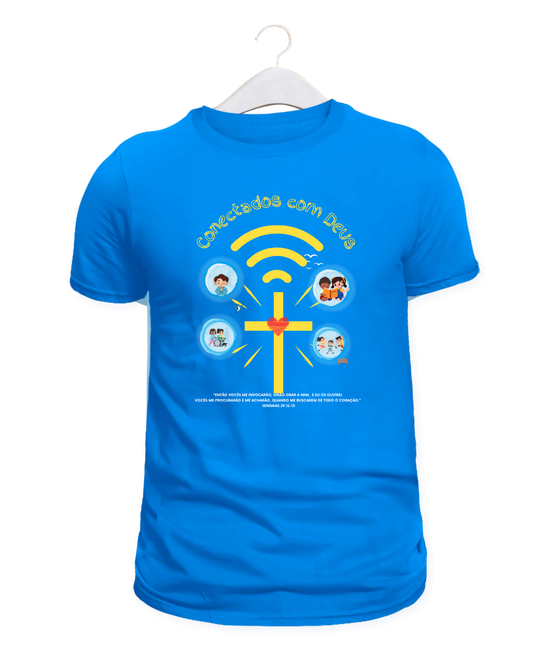 Adults Blue Short Sleeve T-shirt