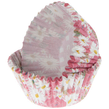 Copos de cozimento rosa floral Hello Baby (pacote com 25)