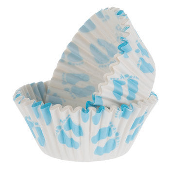 Blue Baby Feet Baking Cups (pack of 25)