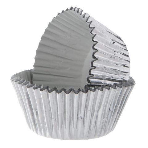 Silver mini baking cups (pack of 50)