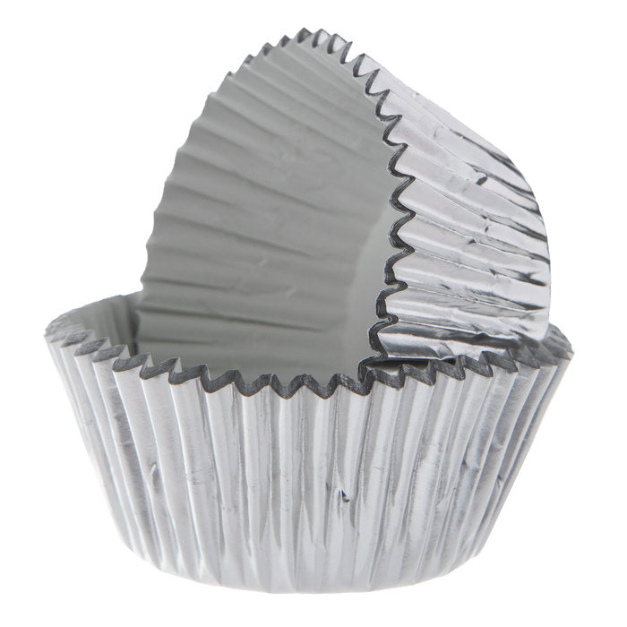 Silver mini baking cups (pack of 50)