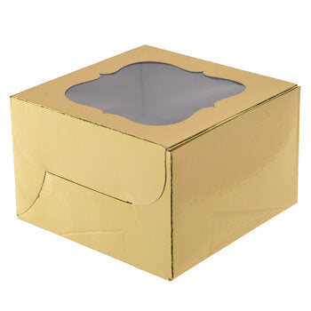 Gold Cupcake Boxes single (pack of 3)